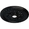 Ekena Millwork Palmetto Ceiling Medallion (Fits Canopies up to 3 5/8"), 23 5/8"OD x 3 5/8"ID x 1 5/8"P, Jet Black CM23PMBLF - alternate 4
